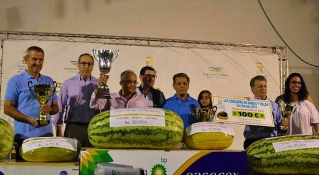 Ganadores del año pasado de los concursos de sandías y melones Ganadores del año pasado de los concursos de sandías y melones