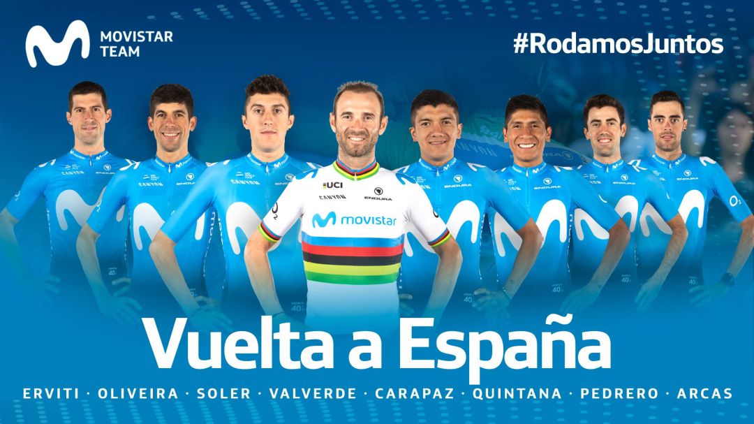 Alejandro Valverde lidera el Movistar Team en la Vuelta a España Alejandro Valverde lidera el Movistar Team en la Vuelta a España