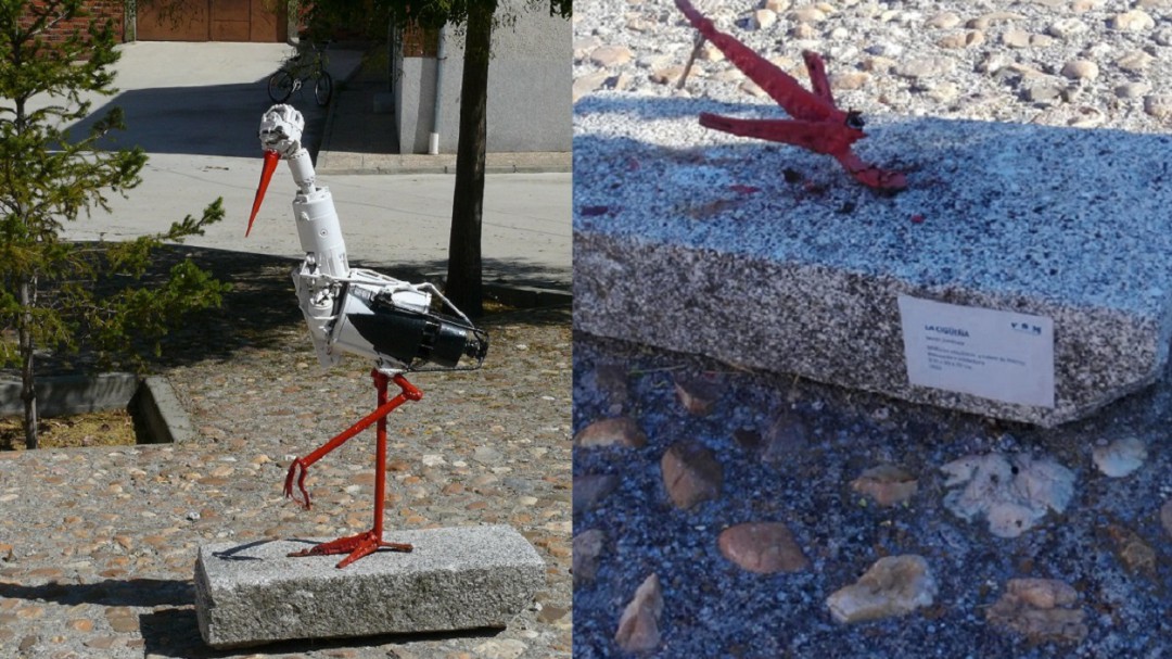 Vandalismo en el Museo al Aire Libre de Vega de Santa María