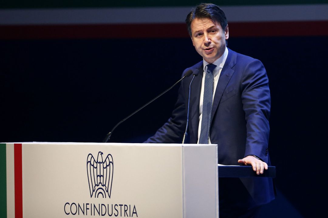 El primer ministro italiano, Giuseppe Conte El primer ministro italiano, Giuseppe Conte