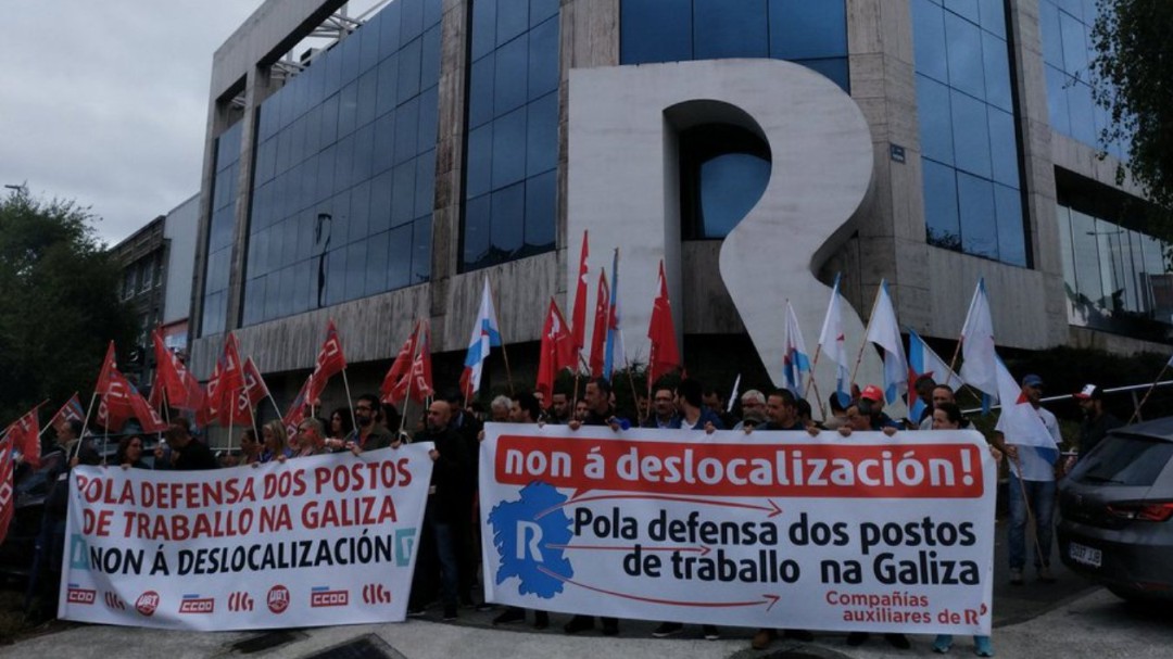 Trabajadores de subcontratas de R, contra la "deslocalización"