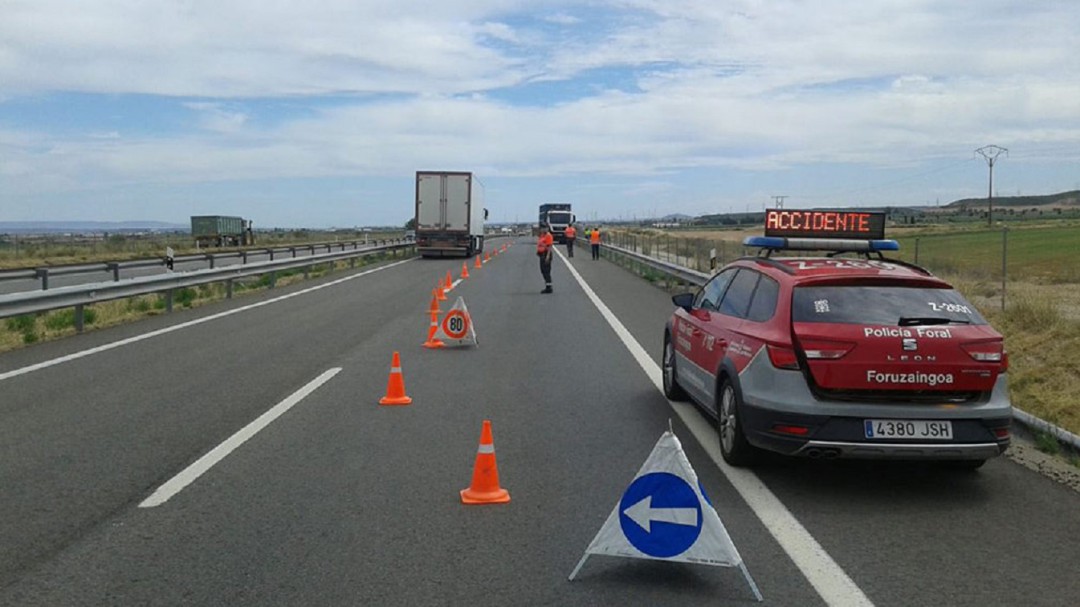 Persecución a un vehículo en el centro de Tudela