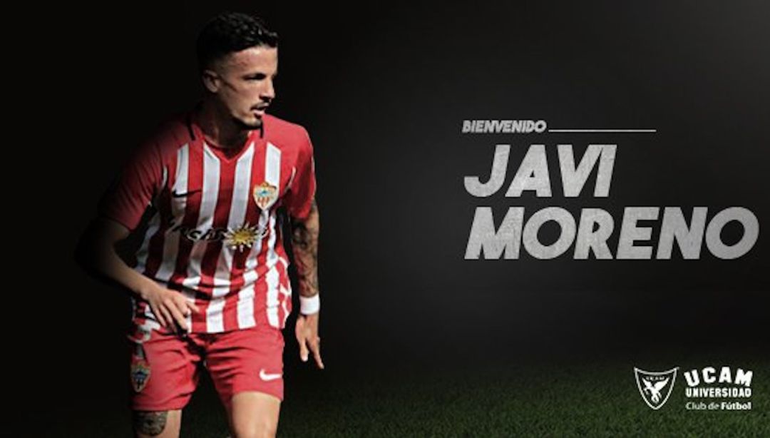 Javi Moreno, nuevo jugador del UCAM Murcia CF Javi Moreno, nuevo jugador del UCAM Murcia CF