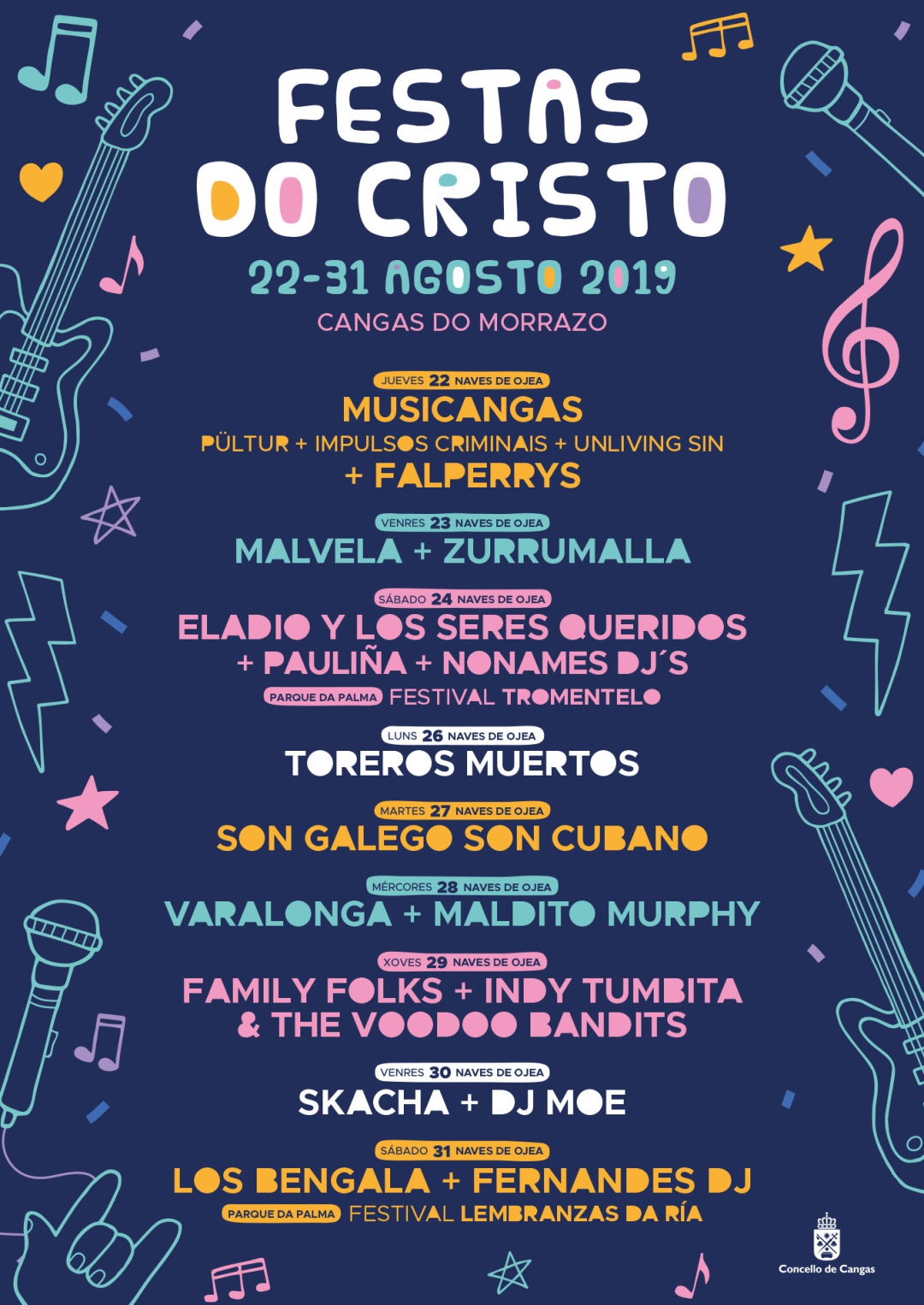 Cartel Festas do Cristo 2019 Cartel Festas do Cristo 2019