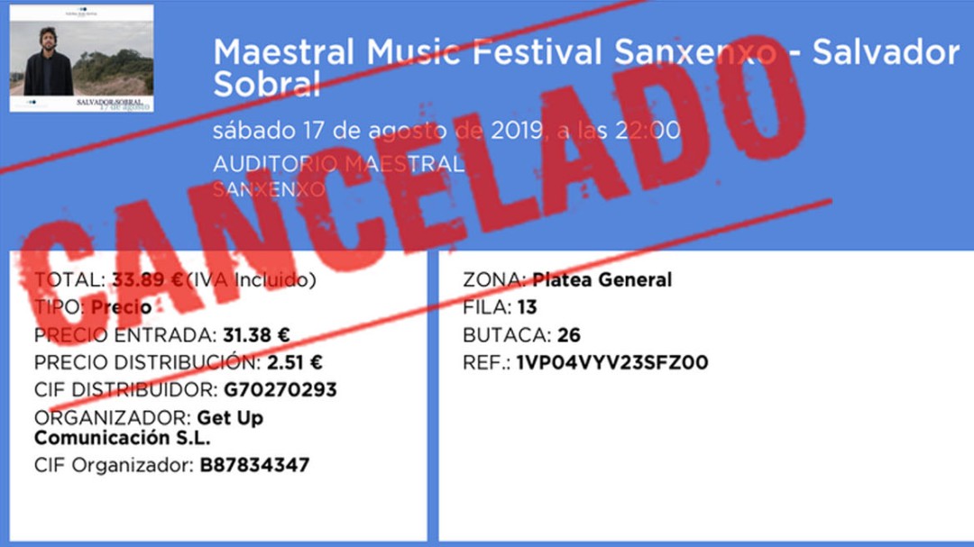 Abanca anticipa el dinero para devolver las entradas del Maestral Music Festival de Sanxenxo