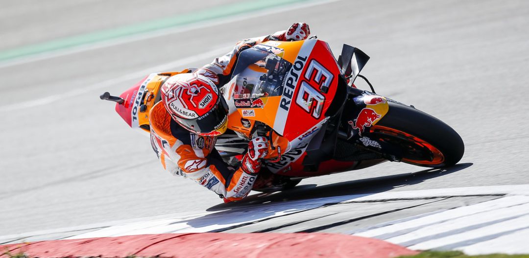 Marc Márquez, durante unos entrenamientos en Silverstone
Marc Márquez, durante unos entrenamientos en Silverstone