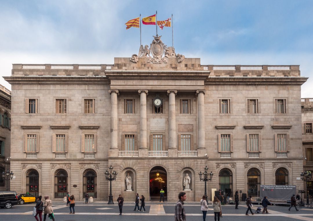 Façana de l'Ajuntament de Barcelona Façana de l'Ajuntament de Barcelona