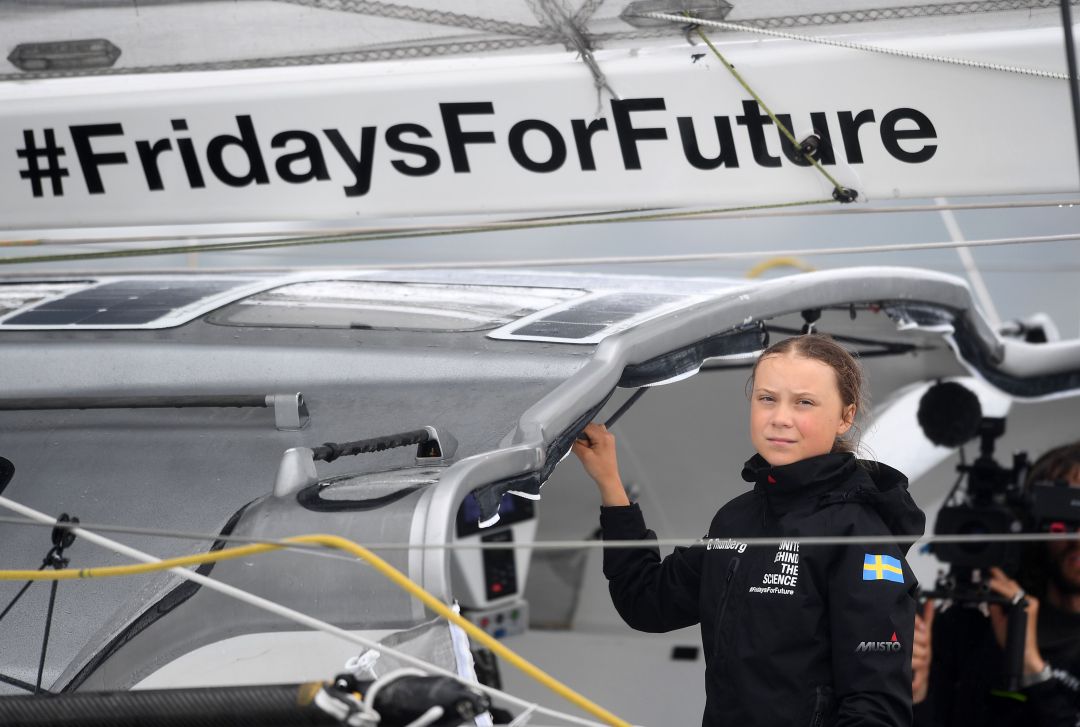 La activista Greta Thunberg llega a Nueva York tras cruzar el Atlántico La activista Greta Thunberg llega a Nueva York tras cruzar el Atlántico