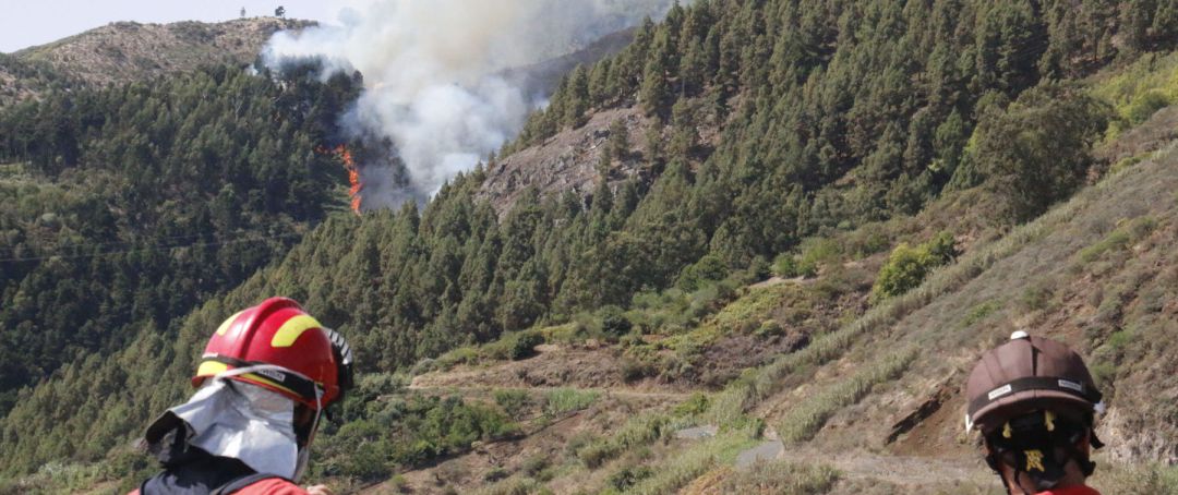 Segunda jornada del incendio de Gran Canaria Segunda jornada del incendio de Gran Canaria