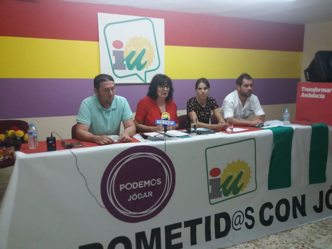 Momento de la intervención de Juana Cazorla, en la rueda de prensa Momento de la intervención de Juana Cazorla, en la rueda de prensa