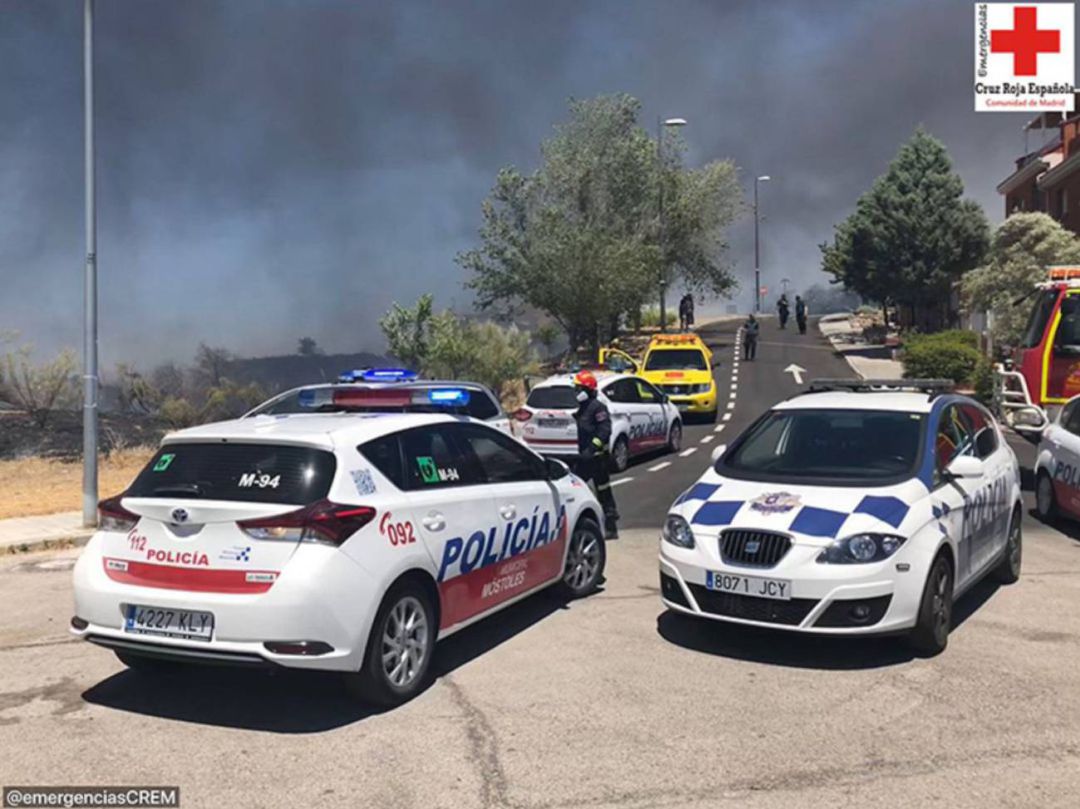 Incendio en Parque Coimbra, Móstoles Incendio en Parque Coimbra, Móstoles