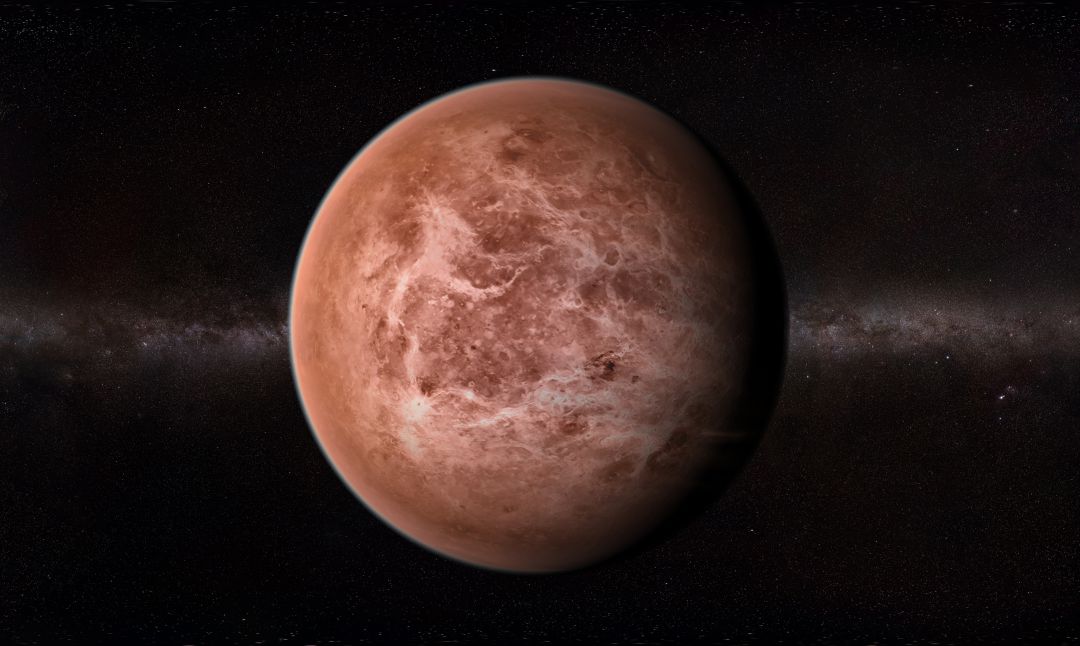 Recreación del planeta Venus. Recreación del planeta Venus.