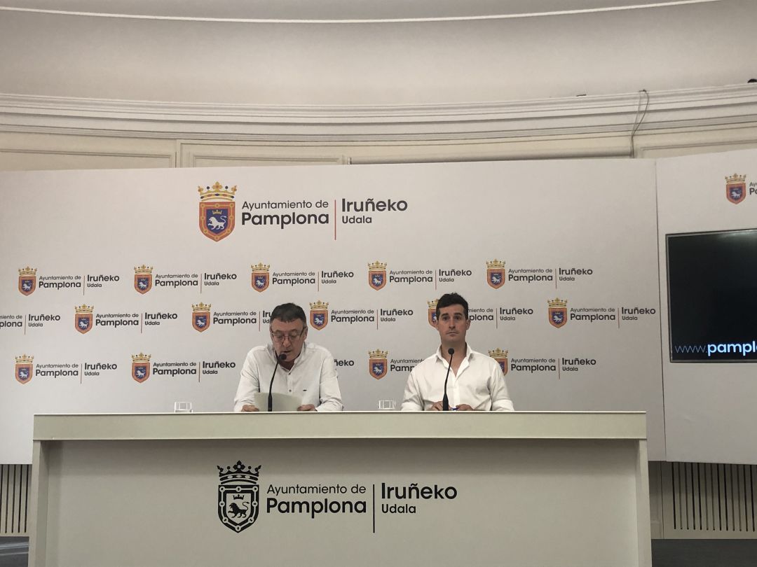 Patxi Leuza y Antso Fernández en rueda de prensa Patxi Leuza y Antso Fernández en rueda de prensa