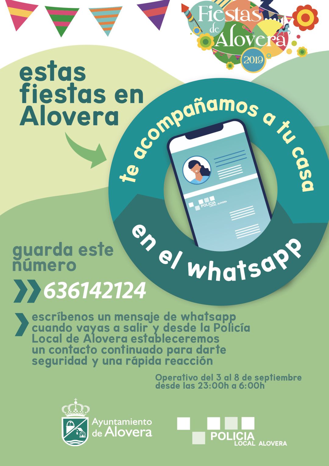 La Policía Local acompañará a los vecinos de Alovera (Guadalajara) en su regreso a casa durante las fiestas: La Policía Local acompañará a los vecinos de Alovera en su regreso a casa durante las fiestas La Policía Local acompañará a los vecinos de Alovera (Guadalajara) en su regreso a casa durante las fiestas: La Policía Local acompañará a los vecinos de Alovera en su regreso a casa durante las fiestas