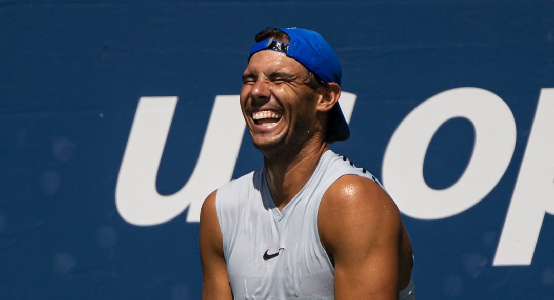 Rafa Nadal durante un entrenamiento en Estados Unidos Rafa Nadal durante un entrenamiento en Estados Unidos