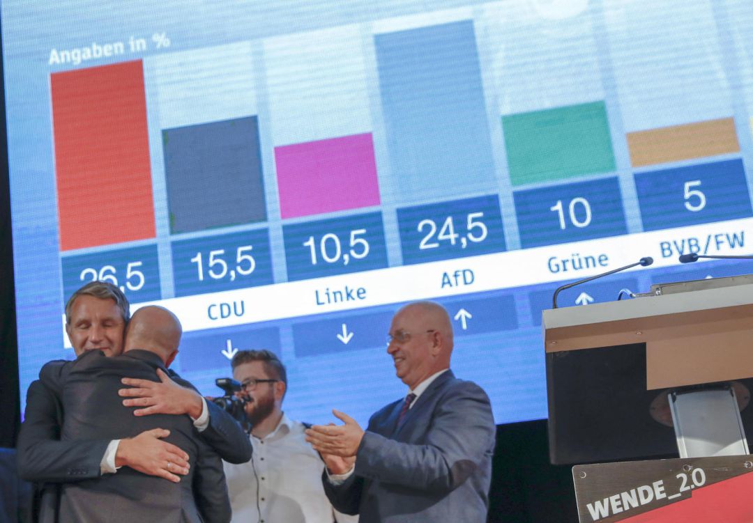 La extrema derecha de Alternativa para Alemania (AfD) se dispara La extrema derecha de Alternativa para Alemania (AfD) se dispara