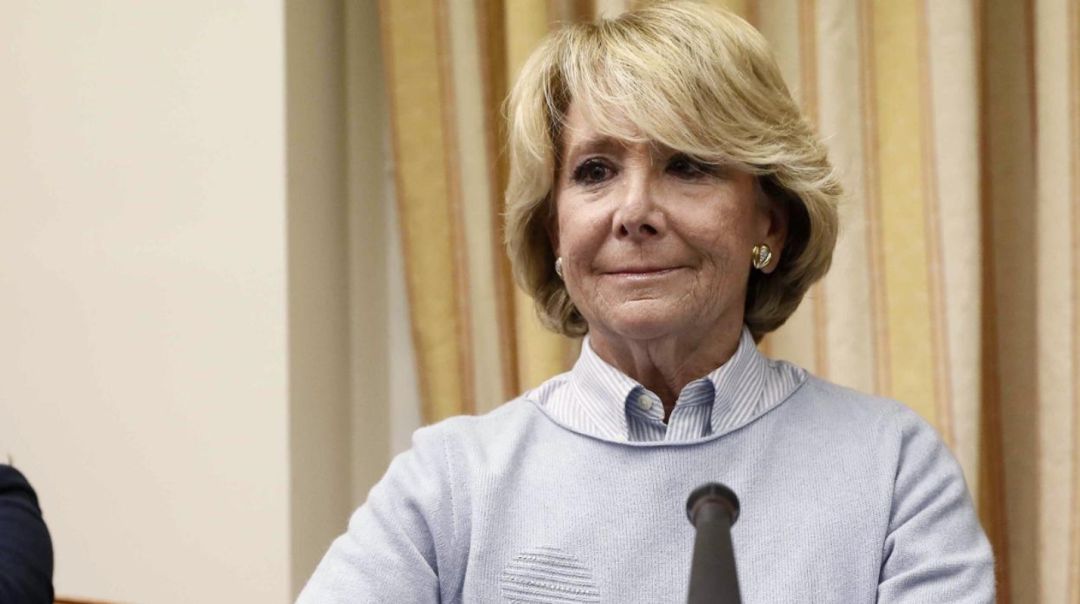 La expresidenta madrileña, Epseranza Aguirre La expresidenta madrileña, Epseranza Aguirre