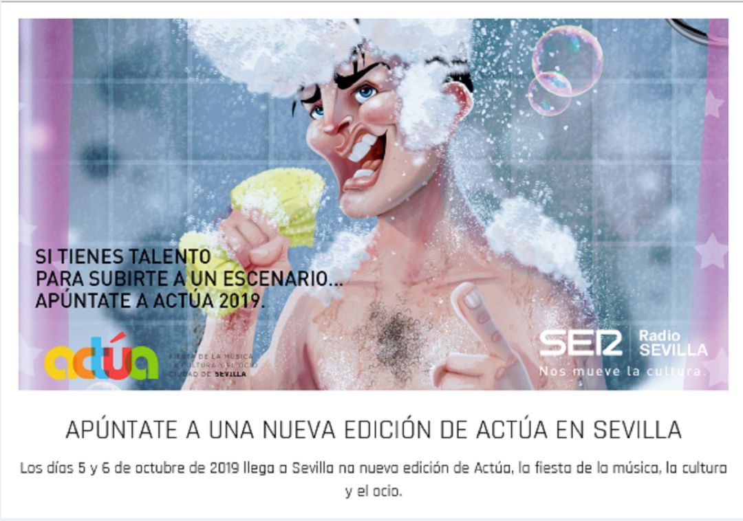 Apúntate a la nueva edición de Actúa 2019 Sevilla Apúntate a la nueva edición de Actúa 2019 Sevilla