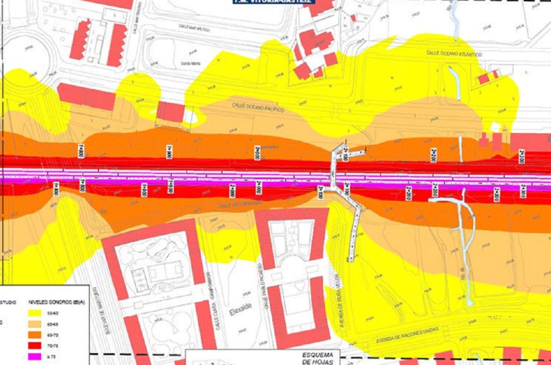 Análisis del impacto sonoro de la llegada del TAV a Vitoria en Zabalgana, donde el tren no será soterrado Análisis del impacto sonoro de la llegada del TAV a Vitoria en Zabalgana, donde el tren no será soterrado