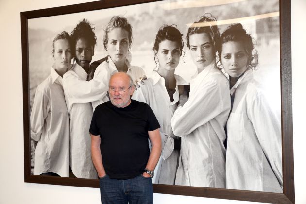 Peter Lindbergh, en una de sus exposiciones en Munich Peter Lindbergh, en una de sus exposiciones en Munich