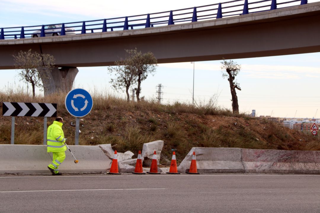 Lloc on es va produir l'accident, al febrer de 2018 Lloc on es va produir l'accident, al febrer de 2018