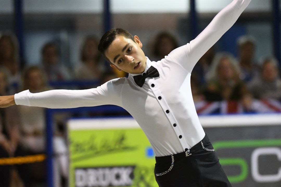 Héctor Díez, en plena competición, en pos del campeonato de Europa. Héctor Díez, en plena competición, en pos del campeonato de Europa.