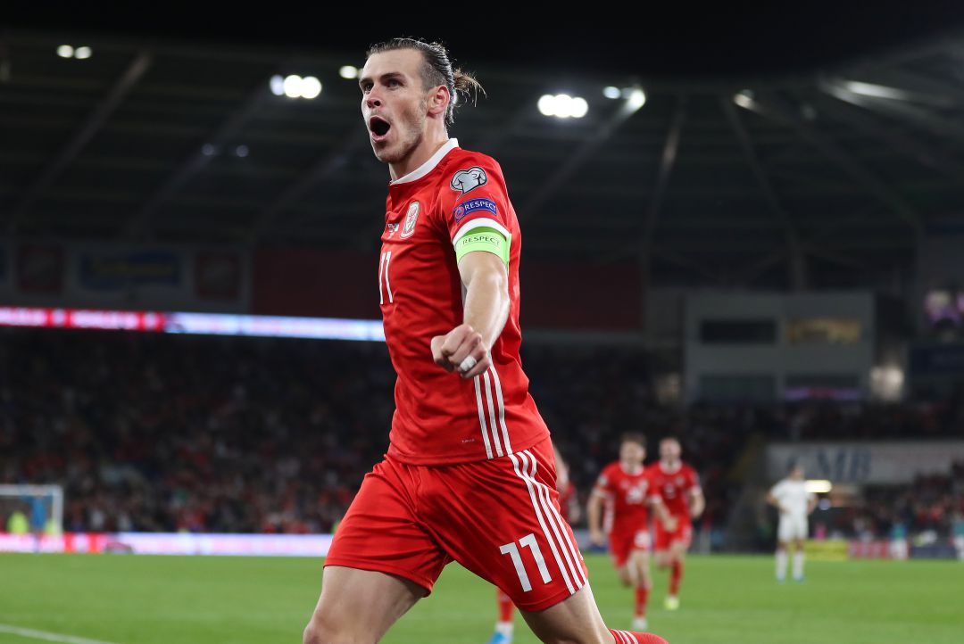 Gareth Bale celebrando el gol de la victoria Gareth Bale celebrando el gol de la victoria
