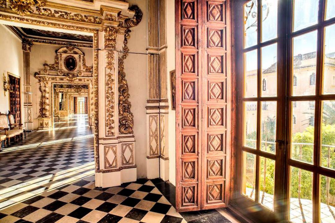 Interior del Palau Ducal de Gandia. Interior del Palau Ducal de Gandia.