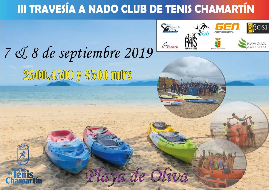 Cartel III Travesía a nado Oliva Cartel III Travesía a nado Oliva