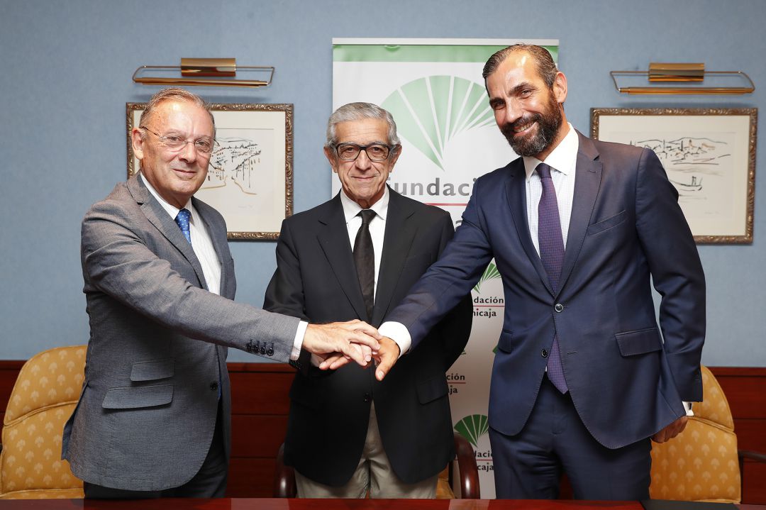 De izquierda a derecha, Román Fernández-Baca, Braulio Medel y Eduardo Fernández De izquierda a derecha, Román Fernández-Baca, Braulio Medel y Eduardo Fernández