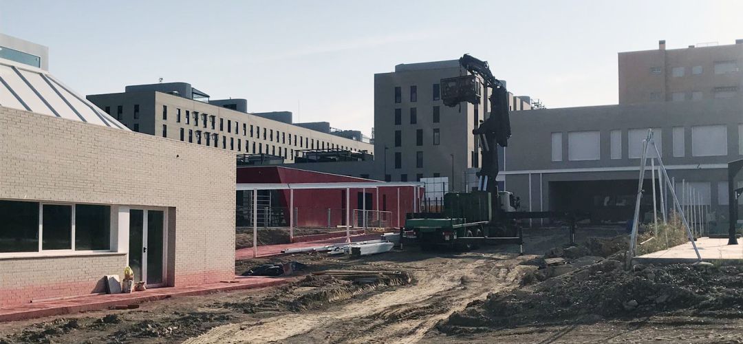 Obras en el colegio Miguel de Cervantes de Getafe Obras en el colegio Miguel de Cervantes de Getafe