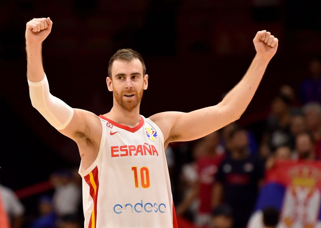 Victor Claver durante un partido de la selección española Victor Claver durante un partido de la selección española