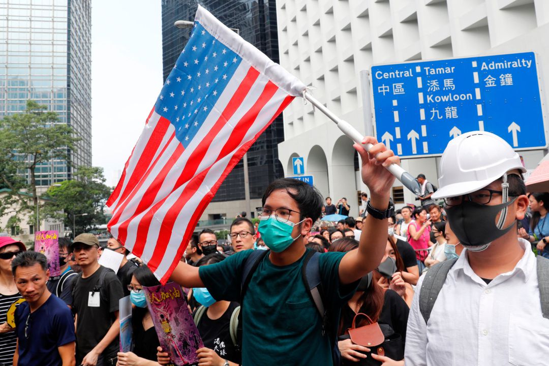 Los manifestantes de Hong Kong piden a EEUU que apoye autonomía de la ciudad Los manifestantes de Hong Kong piden a EEUU que apoye autonomía de la ciudad