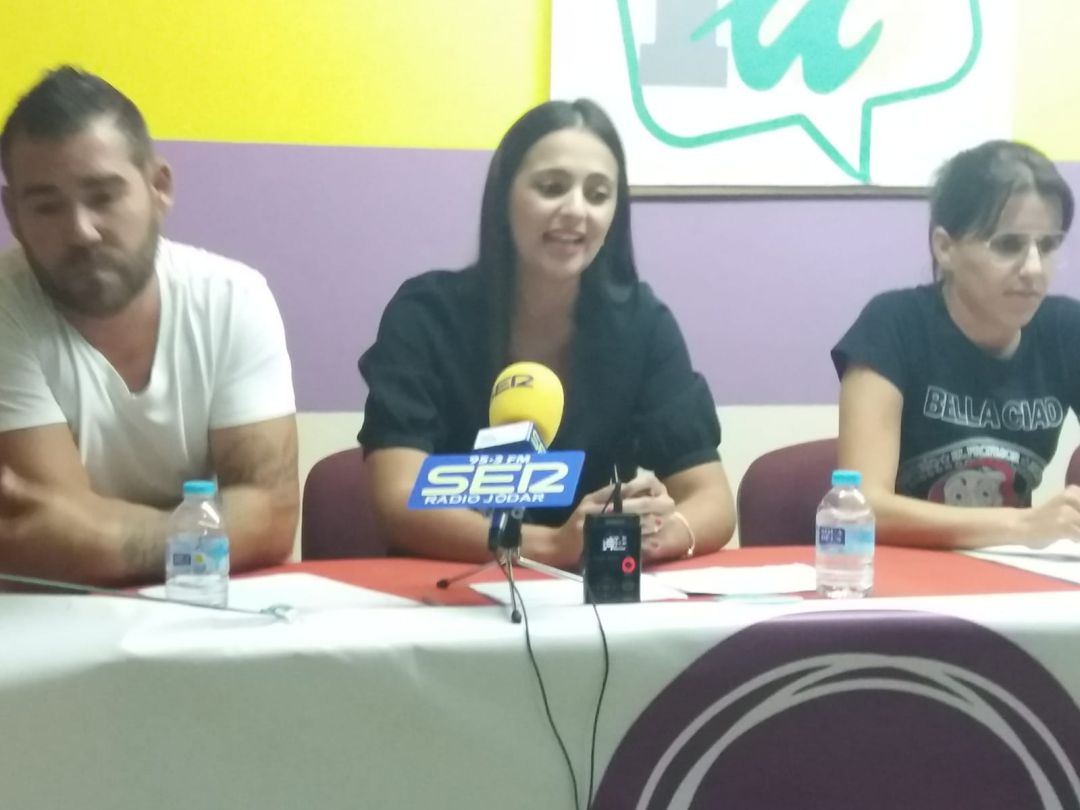 Momento de la intervención de María José García en la rueda de prensa Momento de la intervención de María José García en la rueda de prensa