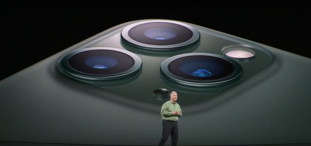 Las tres cámaras del Apple 11 Pro. Las tres cámaras del Apple 11 Pro.