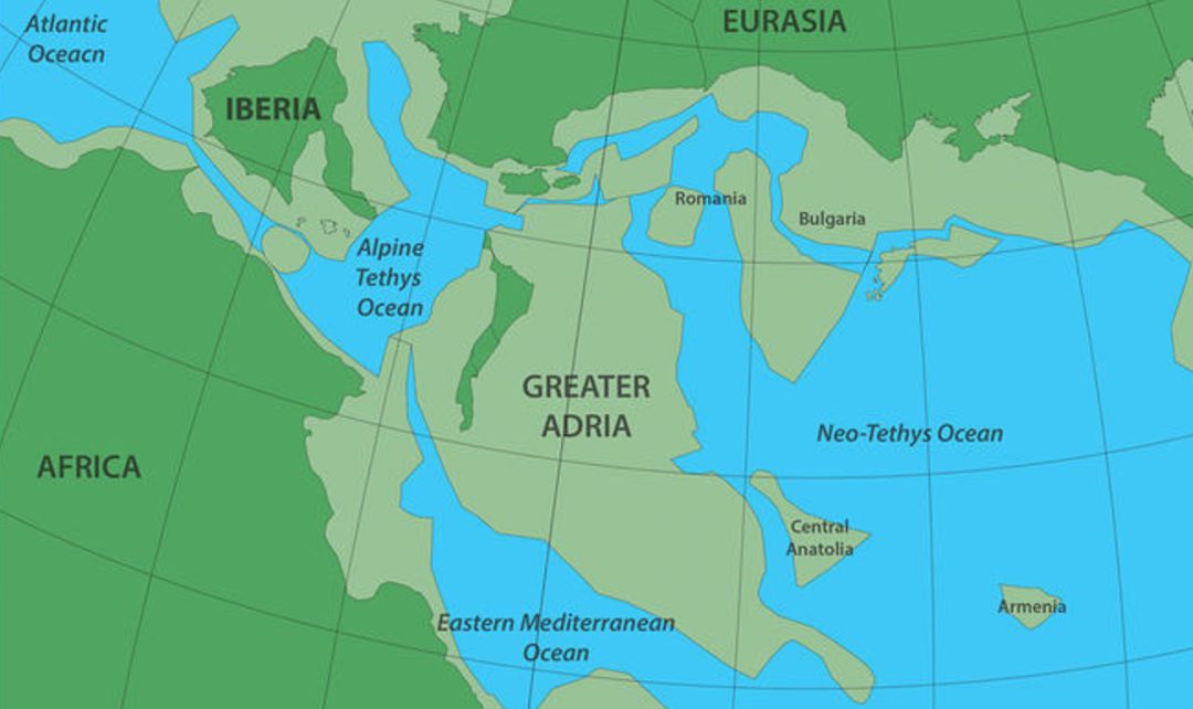 El continente acabó bajo el Mediterráneo. El continente acabó bajo el Mediterráneo.
