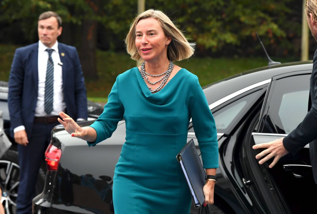 EU Foreign Ministers informal meeting in Helsinki
30 August 2019, Finland, Helsinki: High Representative of the Union for Foreign Affairs and Security Policy Federica Mogherini arrives to attend the second day of the Informal Meeting of EU Foreign Ministers. Photo: Jussi Nukari
EU Foreign Ministers informal meeting in Helsinki
30 August 2019, Finland, Helsinki: High Representative of the Union for Foreign Affairs and Security Policy Federica Mogherini arrives to attend the second day of the Informal Meeting of EU Foreign Ministers. Photo: Jussi Nukari