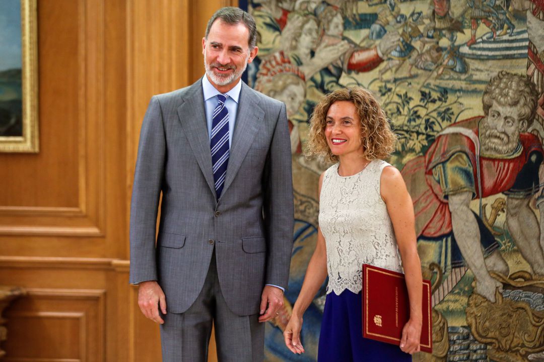 Felipe VI y la presidenta del Congreso, Meritxell Batet Felipe VI y la presidenta del Congreso, Meritxell Batet