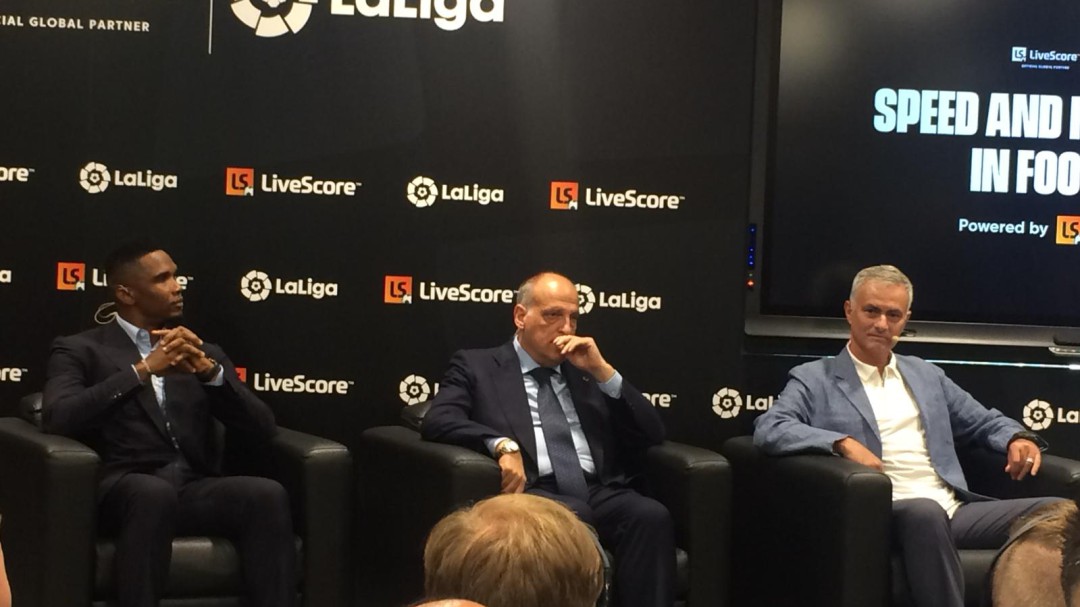 Tebas: "Alguien como Mourinho en LaLiga sería muy importante"