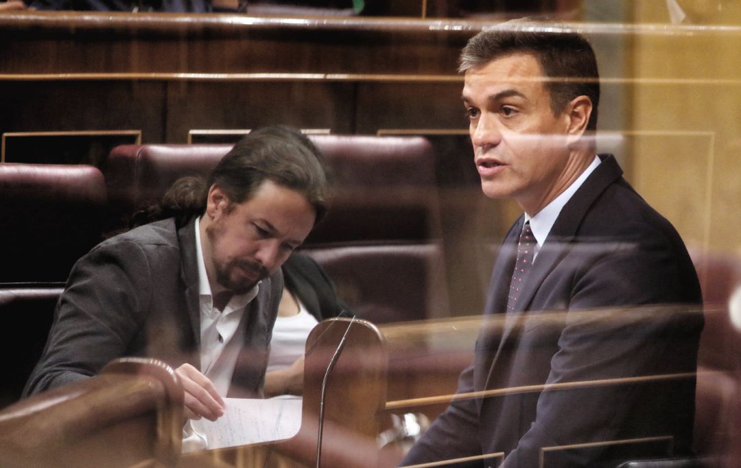 El secretario general de Podemos, Pablo Iglesias y el presidente del Gobierno en funciones, Pedro Sánchez El secretario general de Podemos, Pablo Iglesias y el presidente del Gobierno en funciones, Pedro Sánchez