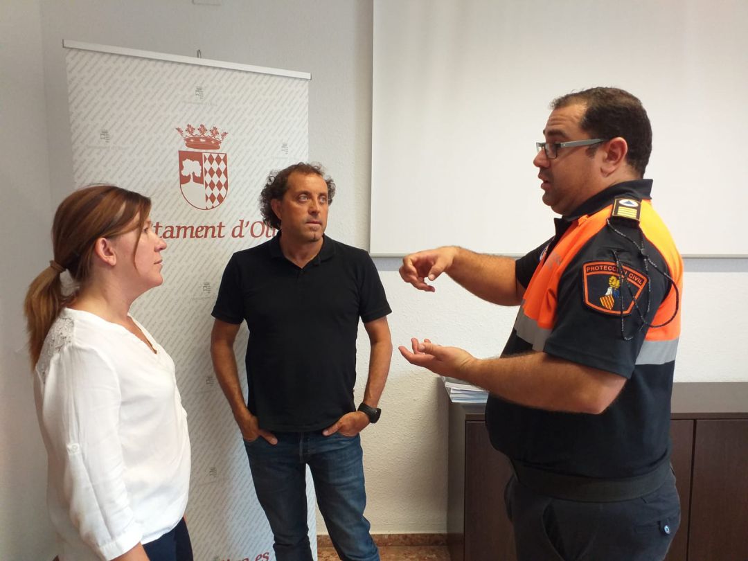 La reunión para decidir si se realiza el triatlón La reunión para decidir si se realiza el triatlón