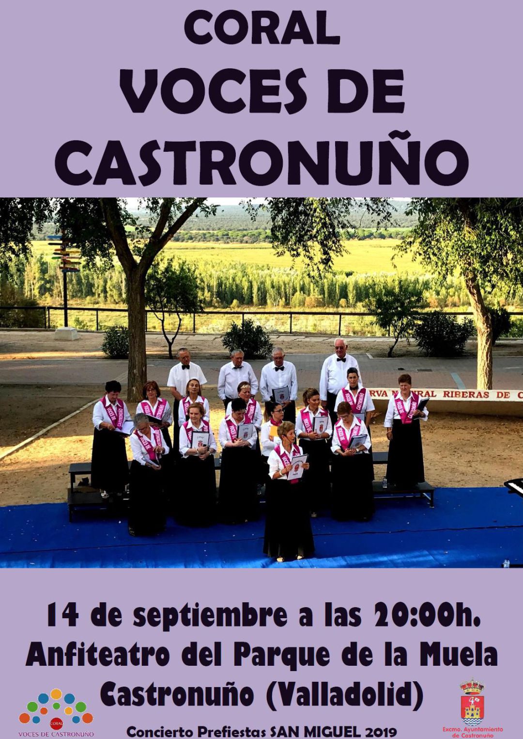 Cartel de la actuación de la Coral Voces de Castronuño Cartel de la actuación de la Coral Voces de Castronuño
