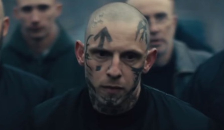 El aspecto de Jamie Bell en la película 'Skin'. El aspecto de Jamie Bell en la película 'Skin'.