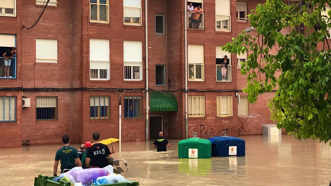 Almoradí queda devastado por los efectos de la DANA
