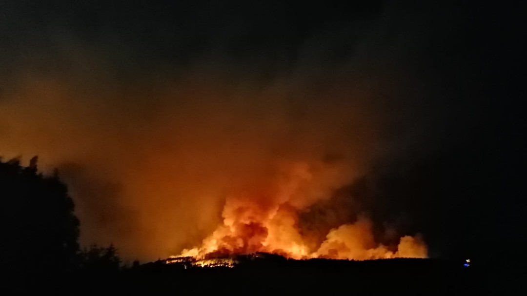 Sofocado un incendio en Pazos de Borbén que afectó a Mos y Redondela