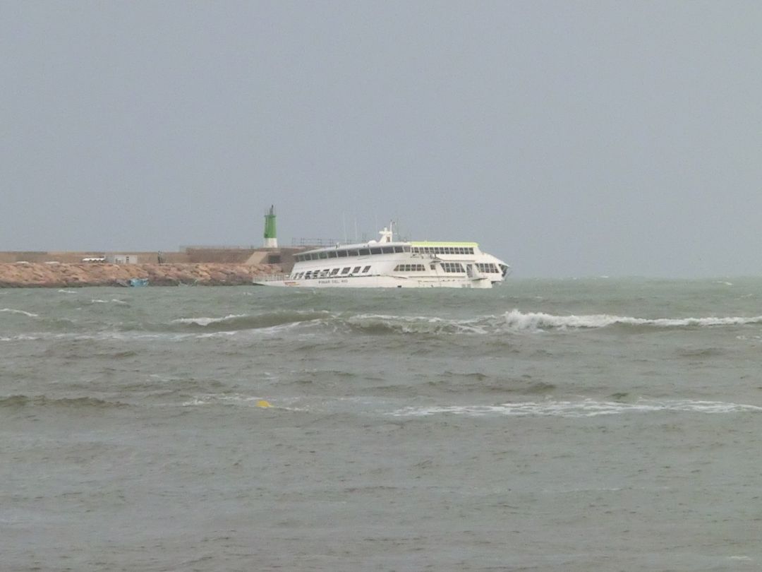 Imagen del ferry, del sábado 14 de septiembre. Imagen del ferry, del sábado 14 de septiembre.