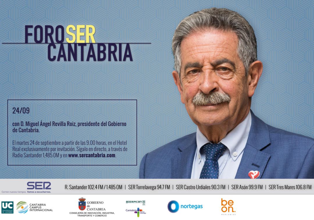 Miguel Ángel Revilla abre la nueva temporada de Foro SER Cantabria