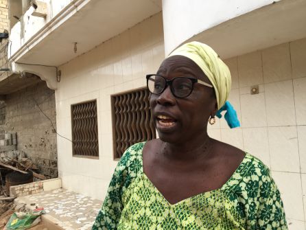 Yaye Bayam, presidenta del colectivo de mujeres víctimas de la emigracion clandestina en Thiaroye Yaye Bayam, presidenta del colectivo de mujeres víctimas de la emigracion clandestina en Thiaroye
