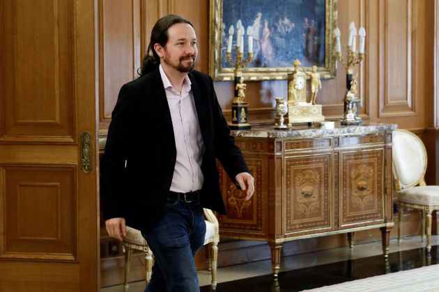 El líder de Unidas Podemos Pablo Iglesias se reúne con Felipe VI El líder de Unidas Podemos Pablo Iglesias se reúne con Felipe VI