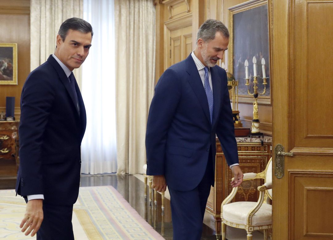 Pedro Sánchez y el rey Felipe VI Pedro Sánchez y el rey Felipe VI